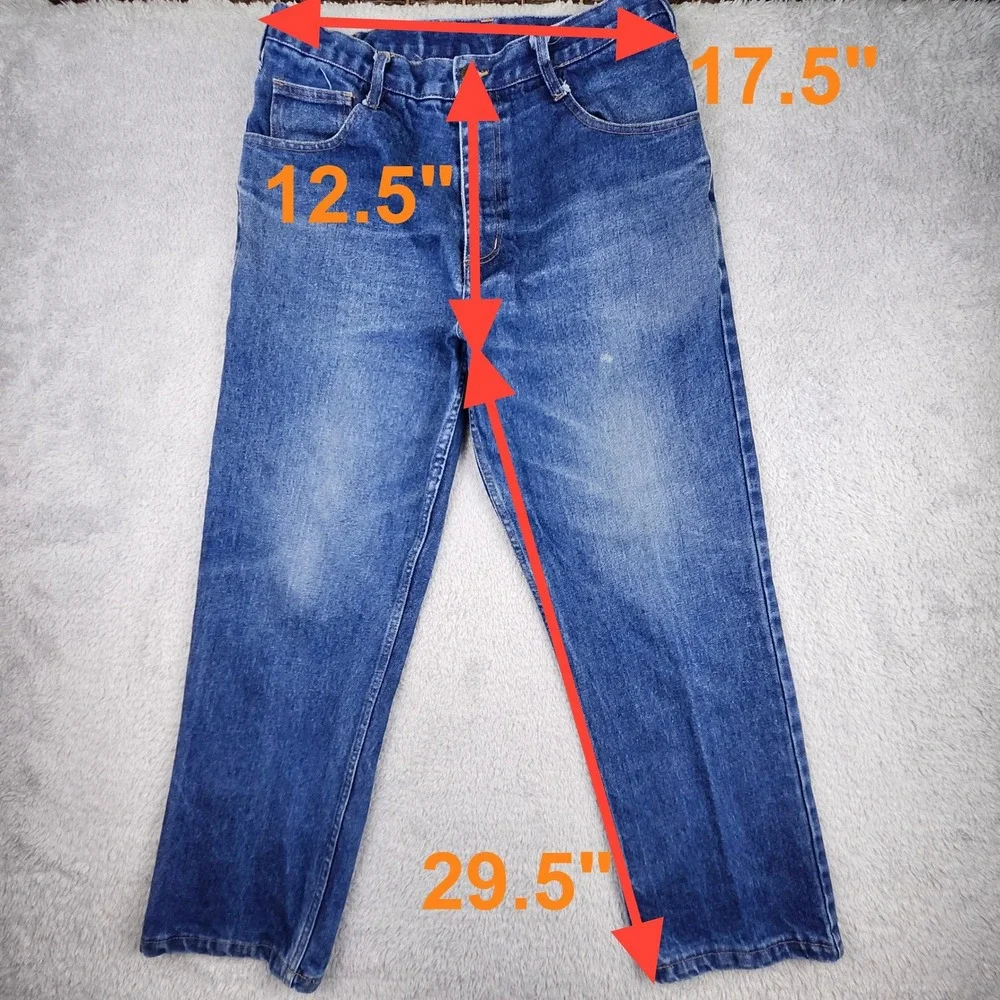 Rasco FR Flame Resistant Jeans Men 35x30 Blue Safety NFPA 2112 CAT2 Work JFR1210